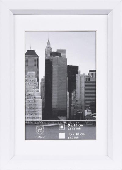 Fotolijst - Henzo - Metallica - Fotomaat 13x18 cm - Wit