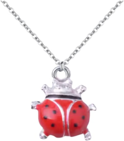 Ketting lieveheersbeestje zilverkleur - Charme Bijoux
