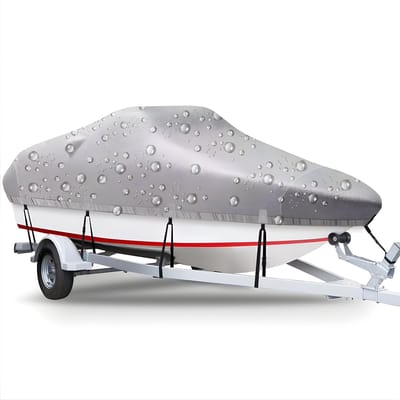 Boothoes 530x290 cm - 420D Waterdichte Marine Oxford - Voor Basboot & V-Romp - Grijs