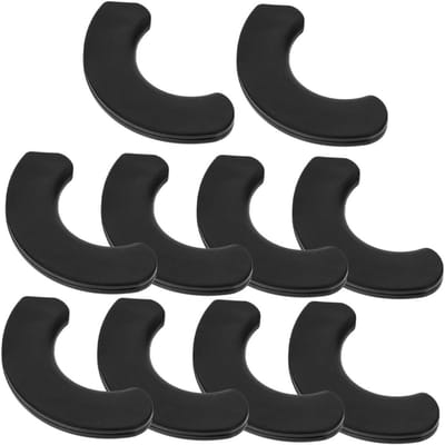 Halterkussen Set - Fitness Pads - Kracht Training - Roestbestendig Plastic - 10 Stuks - Zwart