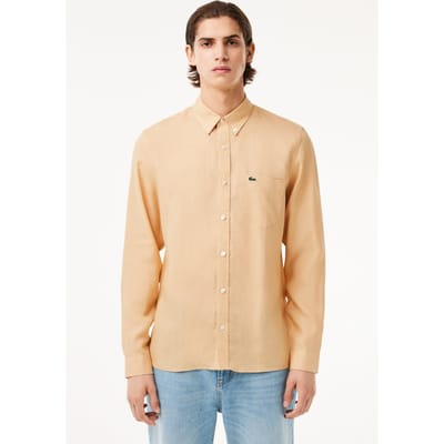 Lacoste Long Sleeve Woven Shirt Croissant Größe: 43 | Casual hemden Outlet | Herren