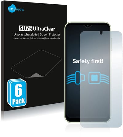 Savvies - Screenprotector voor Samsung Galaxy A14 5G - Folie Beschermfolie transparant 6 Stuks