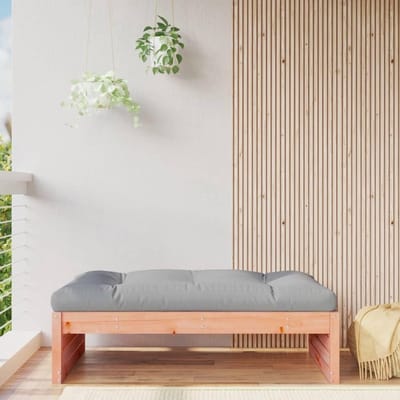 Tuin voetenbank - Houten bankje - Buiten ontspannen - Massief hout - 115 cm - Houtkleur