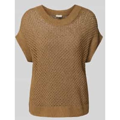 Gebreid shirt met ronde hals