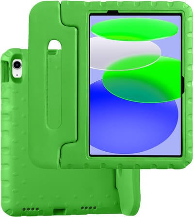 Hoesje Geschikt voor Apple iPad A16/A18 (2025/2026) - 11 inch (11e & 12e generatie) - Kinderhoes Shockproof Bumper - Kidsproof Case - Tablet Hoes - Kinder Hoes Cover - Groen