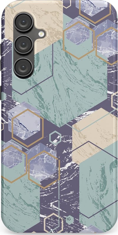 Casetastic hoesje geschikt voor Samsung Galaxy S23 FE - Dubbellaagse bescherming - Veerkracht - Fashion Case - Zilver Crème