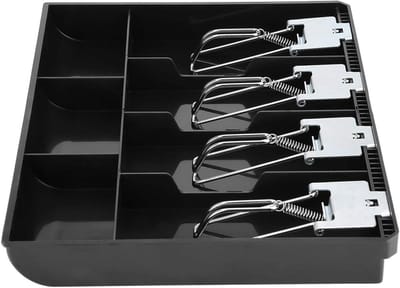 Geldlade 32.3 x 24.5 x 3.5 cm - Organisator met 7 vakken voor bankbiljetten en munten, ideaal voor winkels en markten