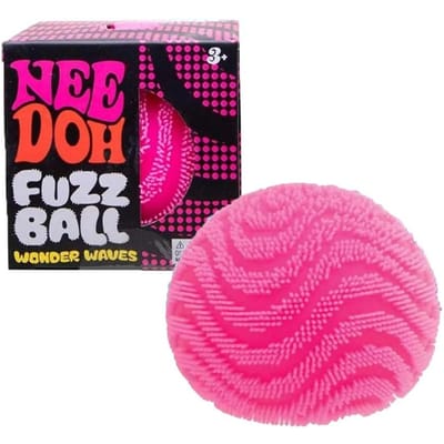 Nee Doh Fuzz Bal Stressverlichter Knijpspeeltje Zachte Textuur Sensorische Fidget Bal Voor Kinderen Volwassenen black