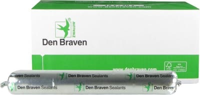 Zwaluw Hybriseal-2PS beglazingskit - 600 ml worst - grijs KOMO - voor beglazing hout en kunststof