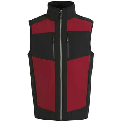 Regatta Heren E-Volve Softshell Gilet (Klassiek rood/zwart)