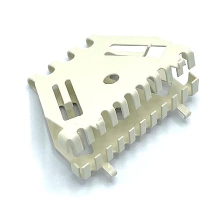 Bijenbekje stootvoegrooster 50mm - RAL 1013 Parel wit