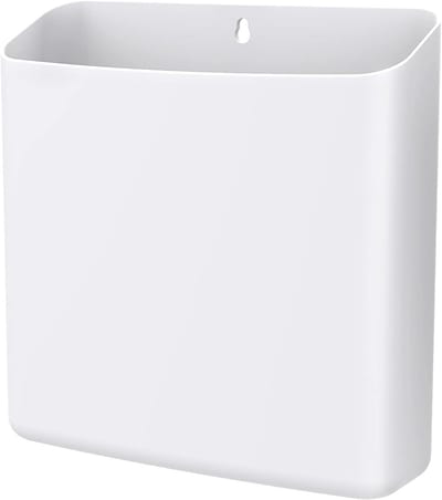 Magnetische Fluff Bin voor Wasruimte en Badkamer - Wandgemonteerde Opslagcontainer voor Wasmiddel Pods en Drogerballen, Ruimtebesparende Organizer en Afvalbak
