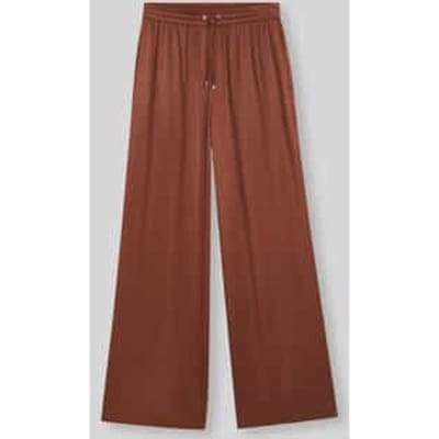 Wijde broek van pure viscose model 'Tavati 2'