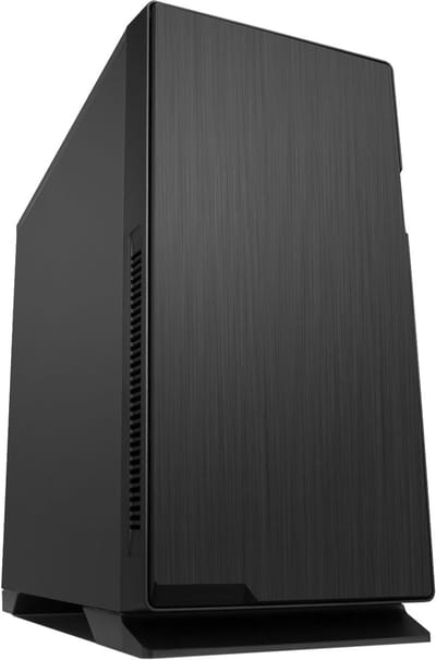 Stille Computerkast - Middentoren Behuizing - Geluidsarme Setup - Geluidsisolerende Coating - 47cm Diep - Zwart