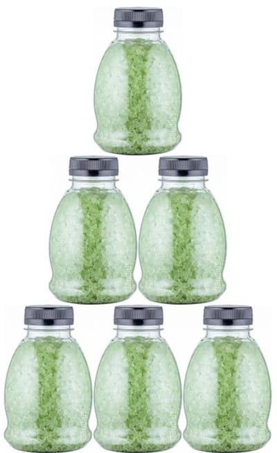 Claudius Badzout Eucalyptus - 375 gram - Fles met zwarte dop - Set van 6 stuks