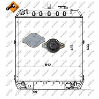 Radiator, motorkoeling NRF 52168