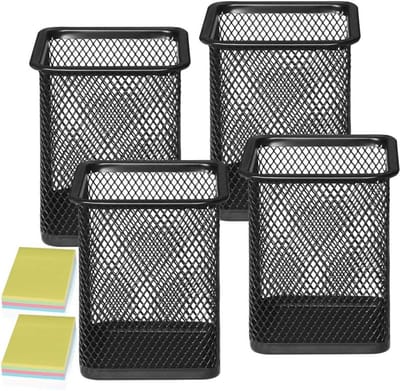 4 Stuks Pennenhouder Organizer - Desk Organizer voor Kantoor, School en Thuisgebruik