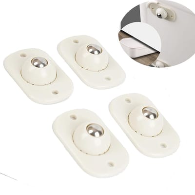 Zelfklevende minizwenkwielen - 360° draaibaar - universeel wiel - kogelwielen met pasta - apparaatglijder voor kleine meubels (wit - 4 stuks)