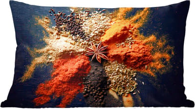 Sierkussens - Kussentjes Woonkamer - 60x40 cm - Specerijen - Explosie - Oranje