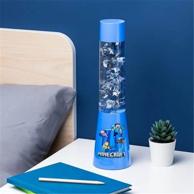Minecraft Glitter Liquid Flow Lamp – Officieel Gelicentieerde Microsoft Merchandise, Nachtlamp & Gamekamer Decoratie- Paladone