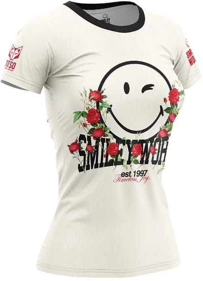 Otso Smiley Vintage T-shirt Met Korte Mouwen Wit M Vrouw