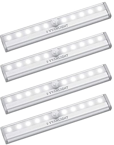 LED Bewegingssensor Nachtlamp - Batterij Aangedreven Magnetisch Stick-On Licht voor Keuken, Hal, Kast en Trap