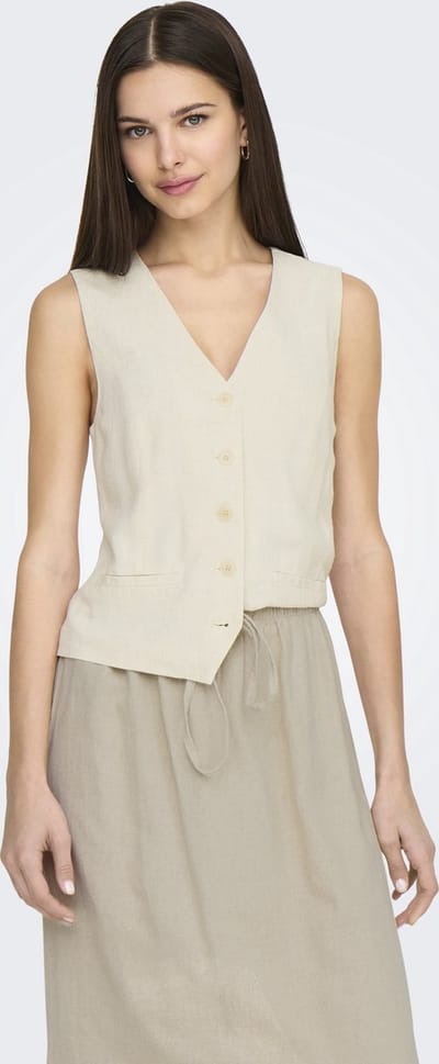 ONLY - ONLIRIS-SIESTA S/L LINEN BL VEST TLR - Meisjes - Vesten