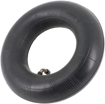 Famanu - Binnenband met ventiel 10x3 voor steekwagen, kruiwagen of bolderkar, 260 x 85 mm – Zwart