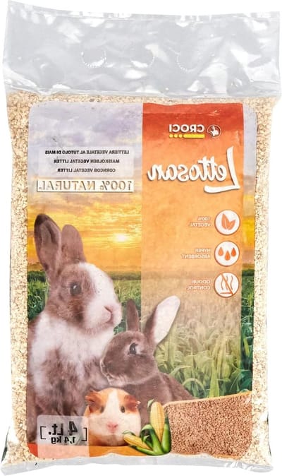 Bodembedekking - Strooisel voor dieren - Kleine dieren verzorgen - 100% biologisch afbreekbaar - 4 liter - Natuurlijk