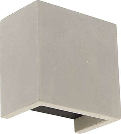 QAZQA meave wl - Industriele Wandlamp voor binnen - 1 lichts - D 75 mm - Grijs - Industrieel - Woonkamer | Slaapkamer | Keuken