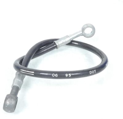 Durite de frein type aviation pour moto L360mm Ø10mm 35° droit neuf