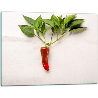 TMK ArtDeko - Snijplank - 52x40 cm - Glas - Paprika