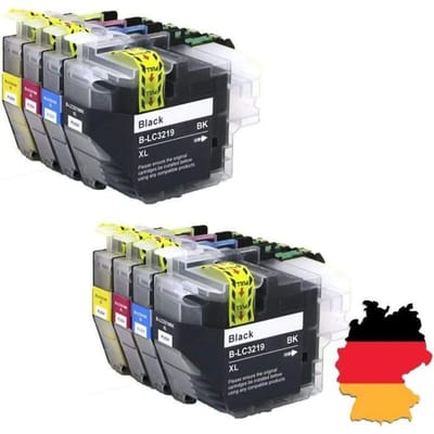 Teland 8x LC3219 XL LC3219XL Cartouches d'encre Compatibles pour Brother MFC-J5335DW MFC-J5330DW MFC-J5730DW MFC-J5930DW MFC-J6530DW
