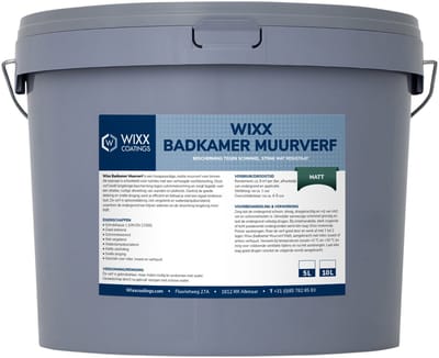 Wixx Badkamer Muurverf Matt - 2.5L - Wit