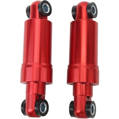2 STUKS Elektrische Scooter Schokdemper 110mm Aluminiumlegering Hydraulische Schokdemper Achterdemper red