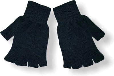 2 Paar Donex Handschoenen zonder vingers zwart