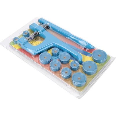Pinces à mâchoires pour montre Set de presse pour boîtier arrière Outils de réparation de couvercle arrière avec matrices pour la réparation de montres blue