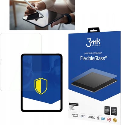 Onbreekbaar hybride glas voor Apple iPad Pro 11" (M4), dun, krasbestendig, 0,3 mm dik - FlexibleGlass 3mk