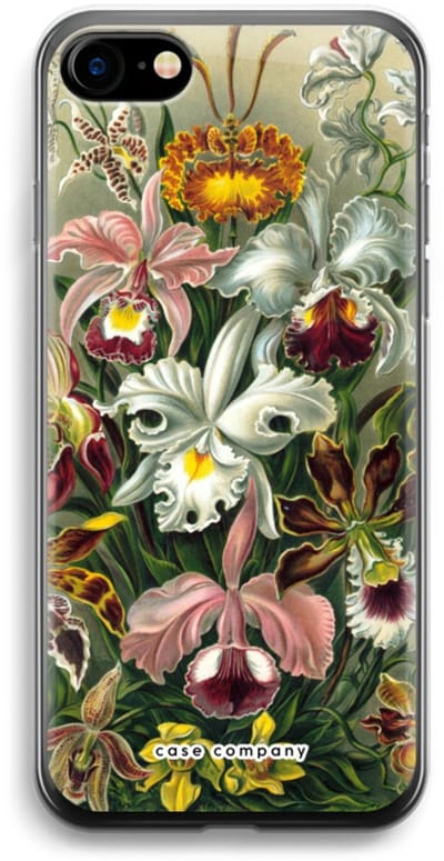 Case Company® - Hoesje geschikt voor iPhone SE 2020 hoesje - Haeckel Orchidae - Soft Cover Telefoonhoesje - Bescherming aan alle Kanten en Schermrand
