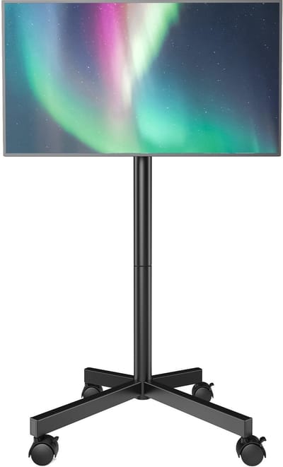 Dailygoody - Mobiele tv-kar - Hoogte verstelbaar - Draagbaar - Geschikt voor 23-60 inch - Met wielen - Tot 80 lbs