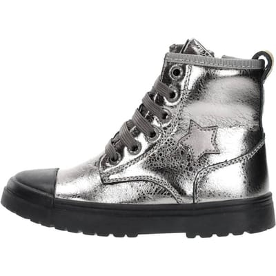 Bikerboots | Meisjes | Old Silver Metallic | Leer | Shoesme | Maat 22