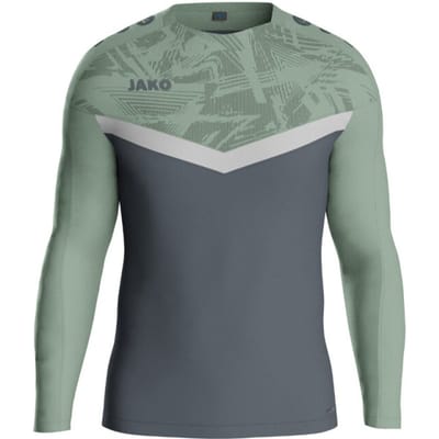 Jako Iconic Sweater Kinderen - Zachtgrijs / Mintgroen / Antra Light | Maat: 116