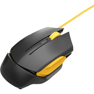 ochama Bedrade Ergonomische Muis, Optische Computermuis met 4 DPI-Niveaus, 10 Miljoen Kliks Microswitch, Zweetbestendig Materiaal en Anti-Knoop Kabel,