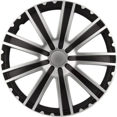 Autostyle Wieldoppen Toro 14 Inch Abs Zwart/zilver Set Van 4