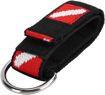 Universele Duikarmband, Robuuste Ophanglijn met D-vormige Clipring, Duikaccessoires voor Onderwateravonturen en Sportduiken