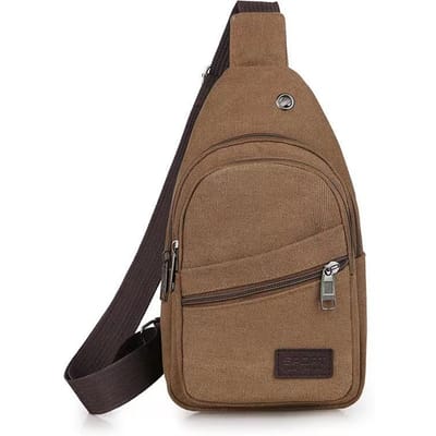 Nieuwe Casual Heren Canvas Diagonale Tas Grote Capaciteit Sport Mode Eénschouder Herentas Koreaanse Joker Borsttas