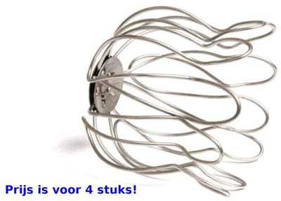 Bladvangers 4 stuks 80 mm - dakgootbeschermers - boldraadrooster - dakgoot - bladrooster - regenpijp - bladvanger - dakgootbeschermer - bladvanger regenpijp - dakgootbeschermer - dakgootbescherming - Bladfilter dakgoten