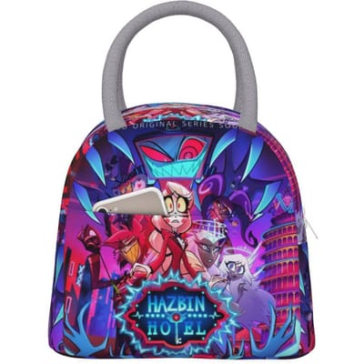 Hazbins Hotels Alastor Vox 2 Thermisch Geïsoleerde Lunchtas voor Kantoor Draagbare Voedseltas Thermische Koeltas Lunchboxen One Size
