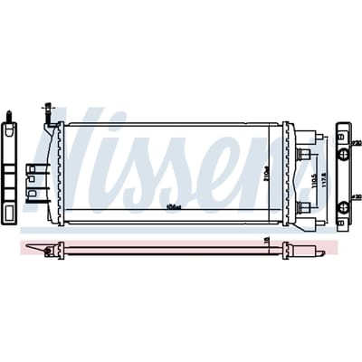 Radiator, motorkoeling NISSENS 606763