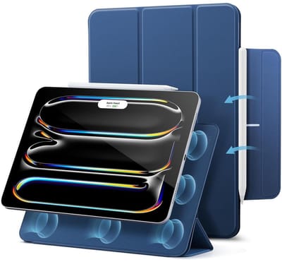 ESR Rebound Magnetic Hoes Geschikt voor iPad Pro 13 (2024/2025) - Magnetische Book Case - Standaard - Sleep/Wake Functie - Blauw